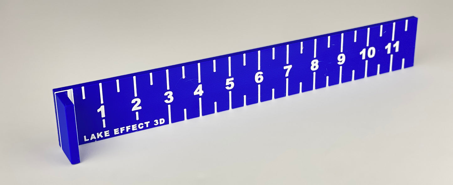 12" Fish Stick - High visibility, floating panfish measuring stick.